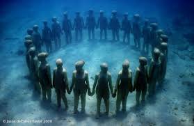 The Circle underwater sculpture by Jason deCaires Taylor in Grenada
