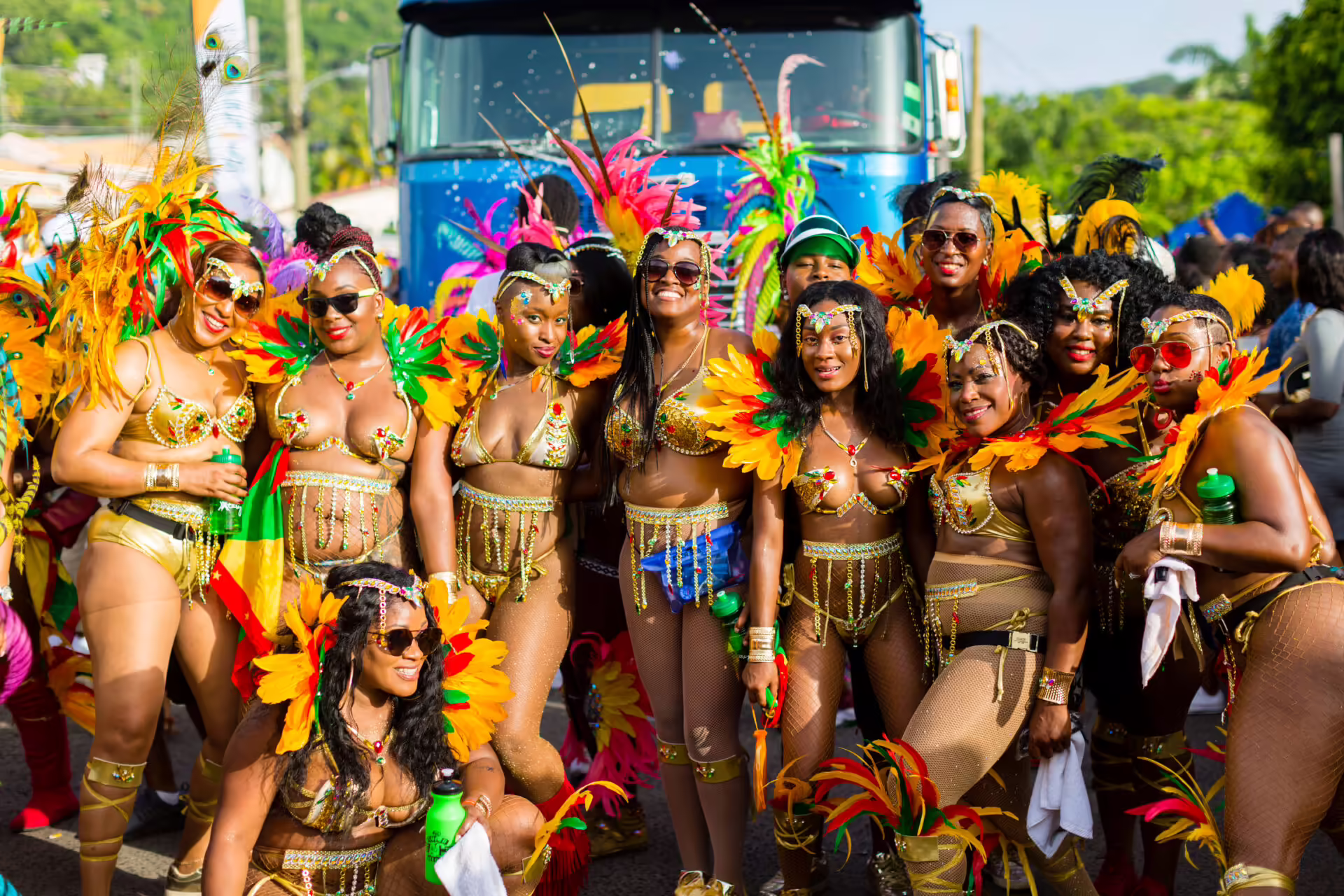 Spicemas Carnival - colorful costumes and parade